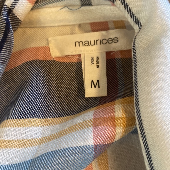 Plaid fringed cardigan - Picture 2 of 6